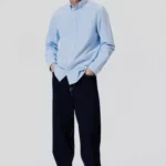 Loose Fit Sweatshirt - Light Blue